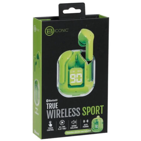 Audífonos Inalámbricos Biconic Mini Clear Sport True Wireless Earbuds | In-Ear | Bluetooth - Image 3