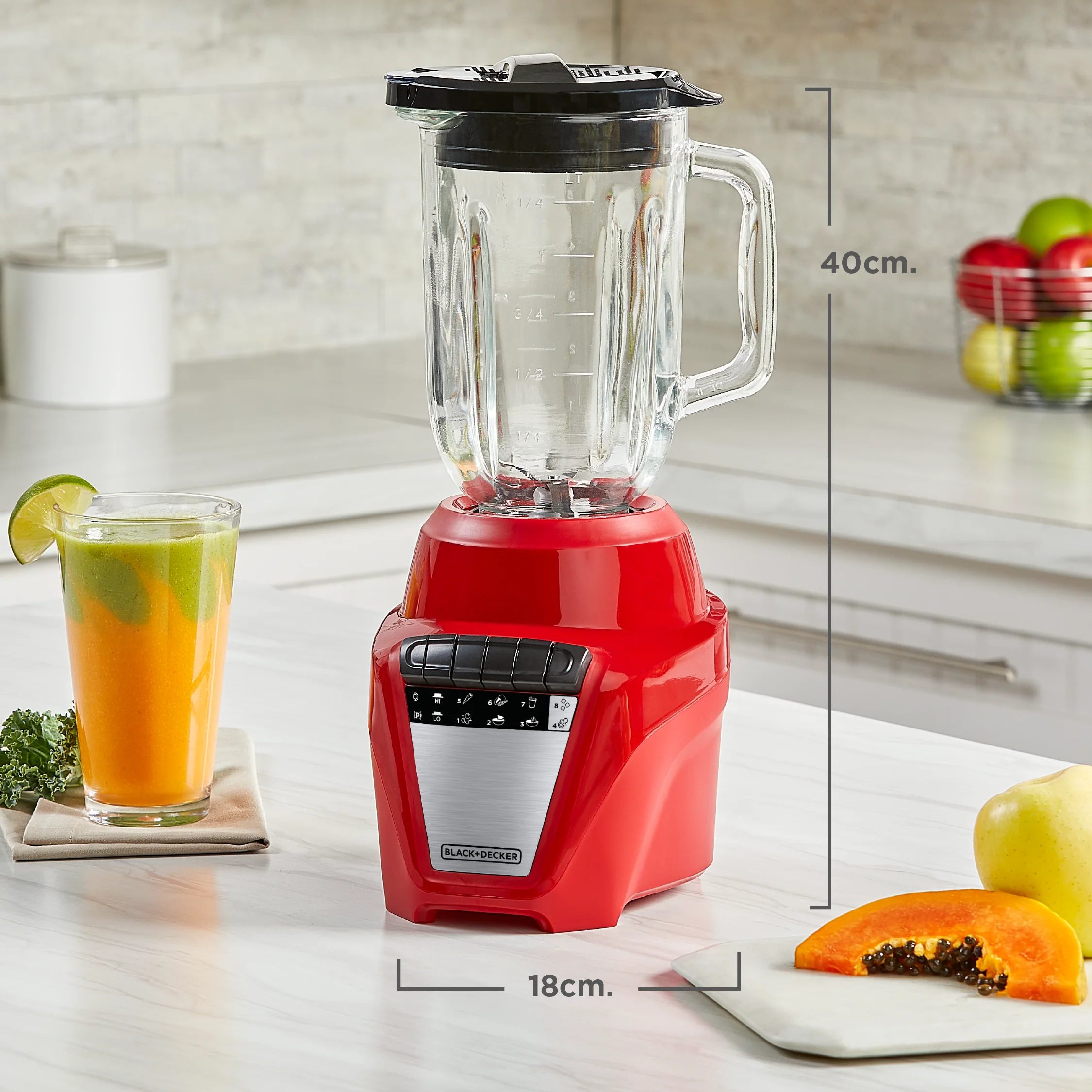 Licuadora Black & Decker Ice Crush | 700W | 1.25 Litros | Jarra de Vidrio | 8 Velocidades - Image 6