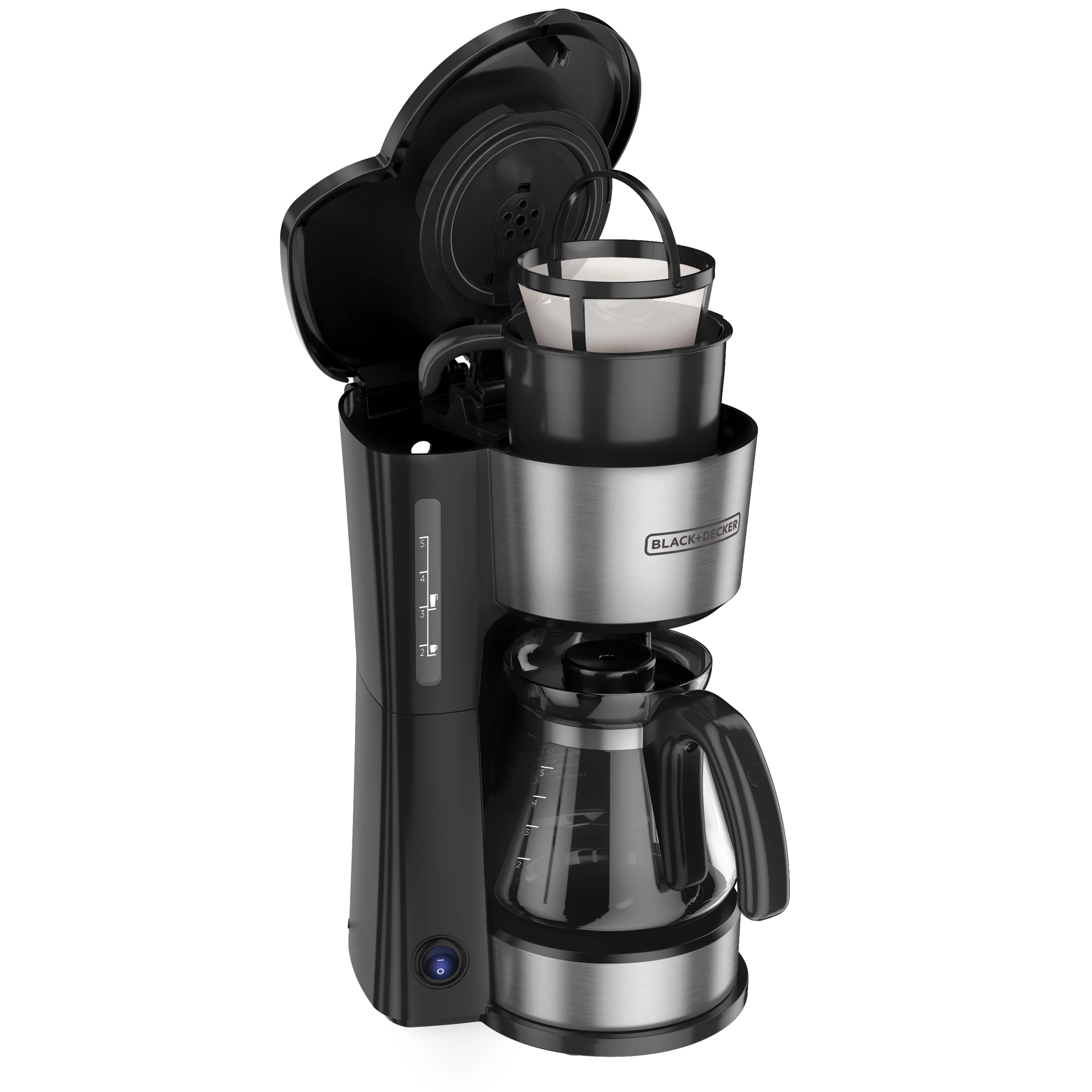 Cafetera Black & Decker CM0755S | 5 tazas  | Vaso de Acero Inoxidable - Image 4