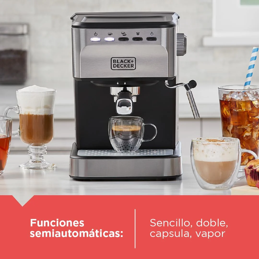 Cefetera Espresso Black & Decker EM0312-0SDLA - Image 3