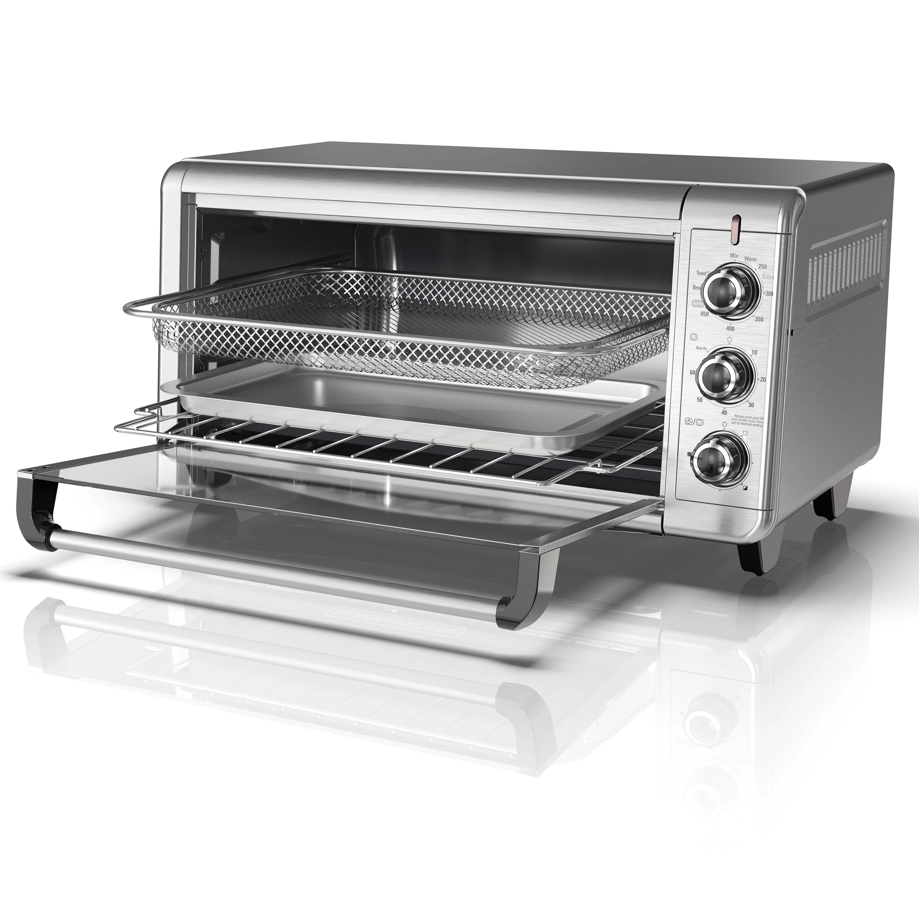 Tosta Horno Black & Decker TO4315SS | Freidora de Aire | 1500W - Image 4
