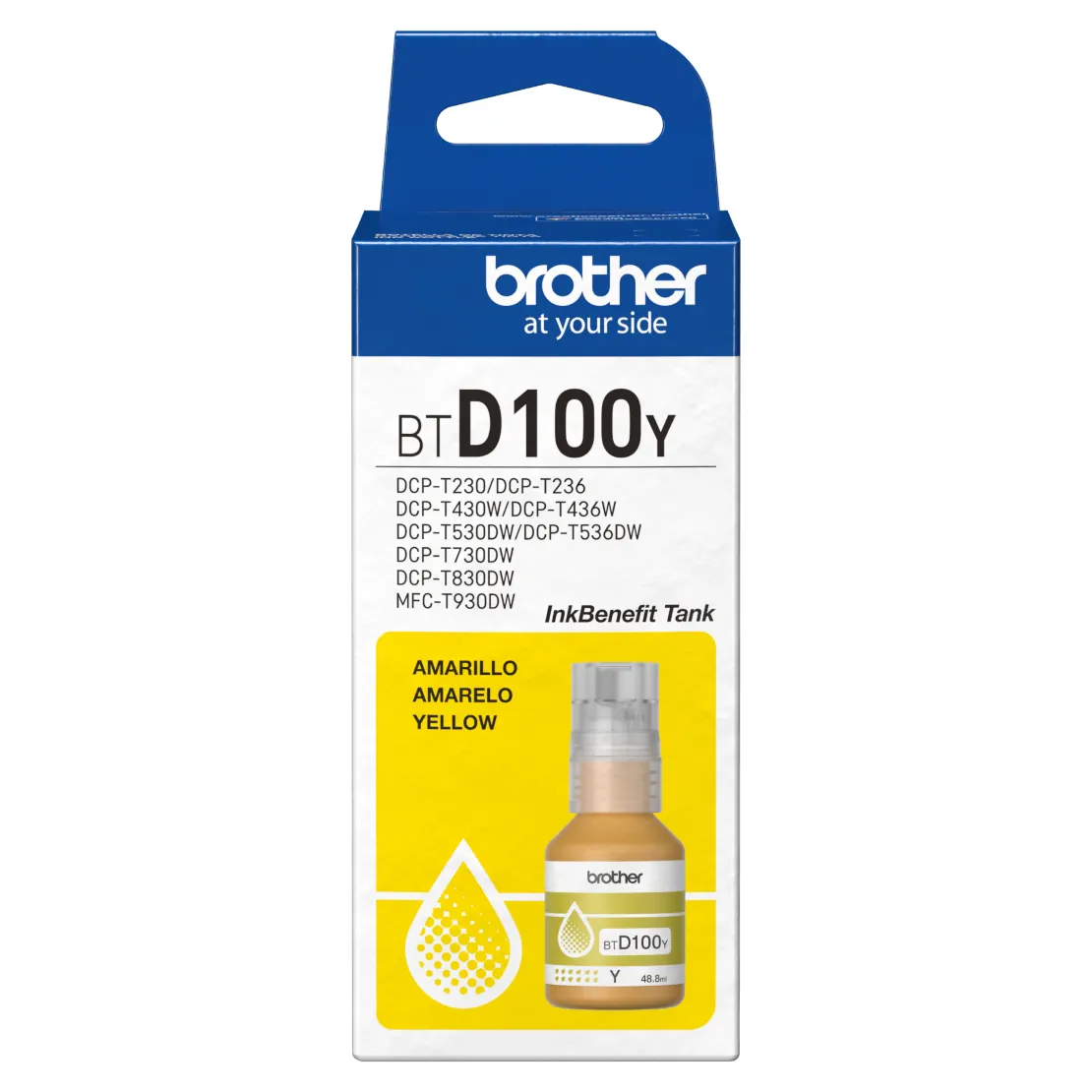 Tinta Brother Serie 30 | Amarillo | Botella - Image 2