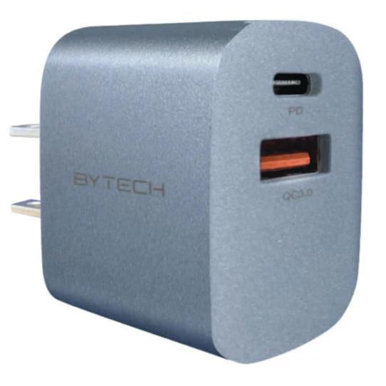 Cargador de Pared Bytech | 20W | USB-A | USB-C
