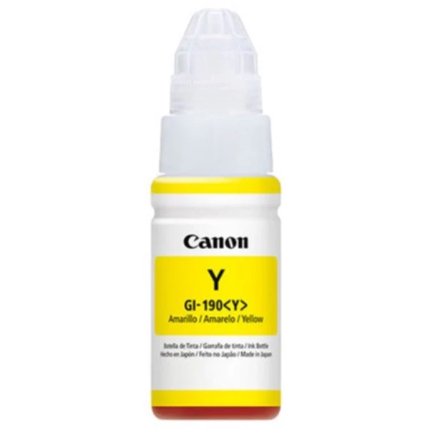 Tinta Canon GI-190Y | Amarillo | Botella
