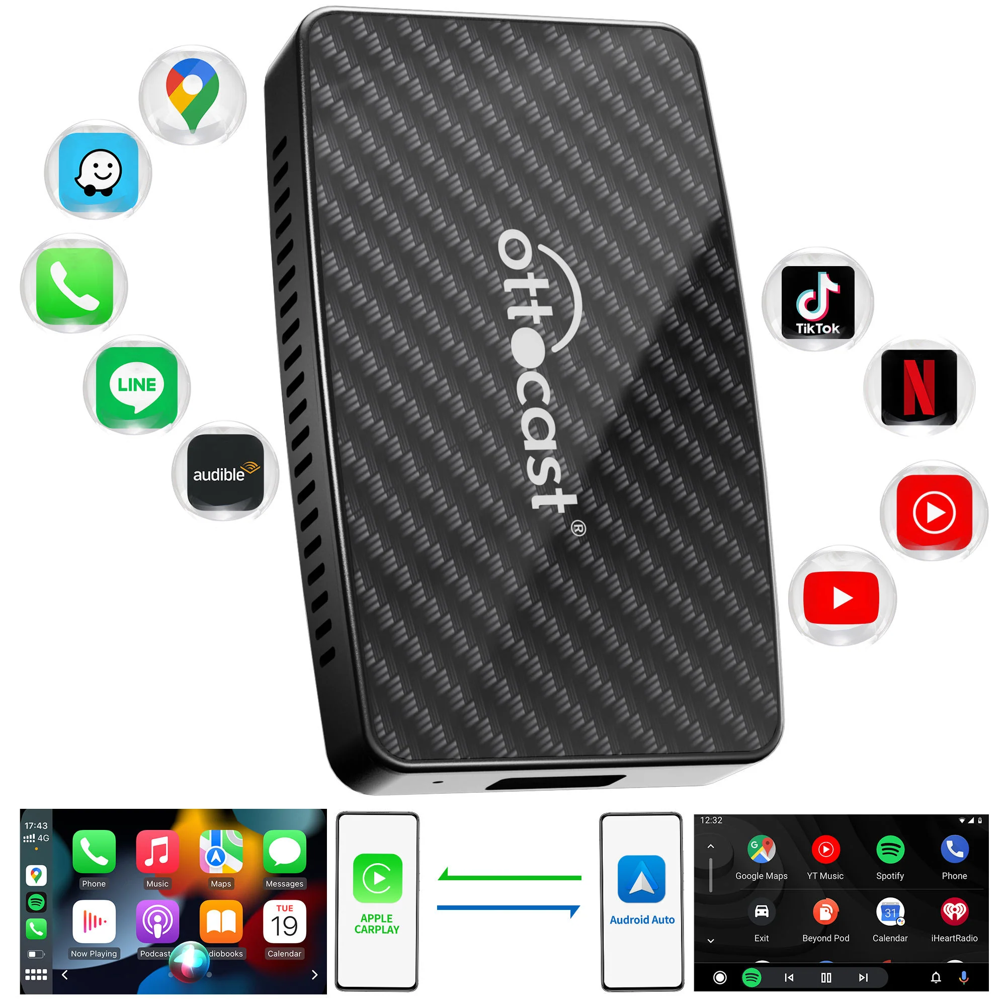 Adaptador para Auto Ottocast | CarPlay | Android Auto - Image 2