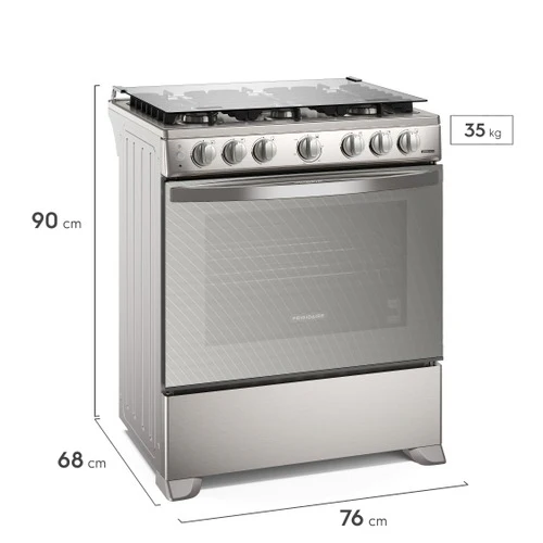 Estufa a Gas Frigidaire FKGN30C3FYI | 30" | 6 Quemadores | Acero Inoxidable | Tapa de Vidrio - Image 4