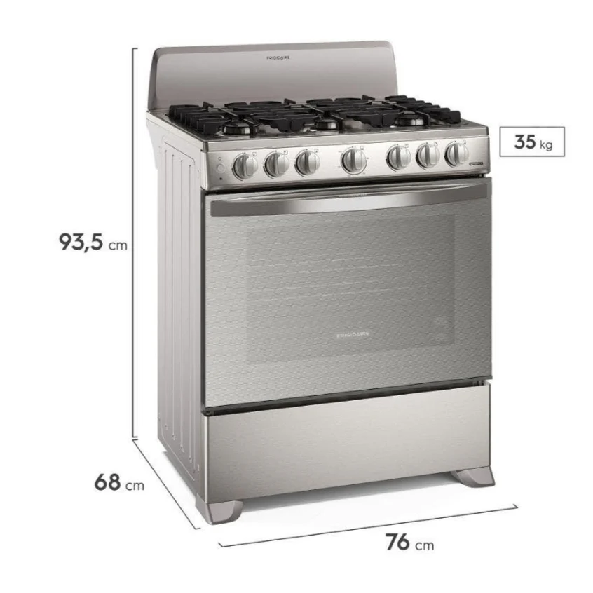 Estufa a Gas Frigidaire | 30" | 6 Quemadores | Acero Inoxidable - Image 5