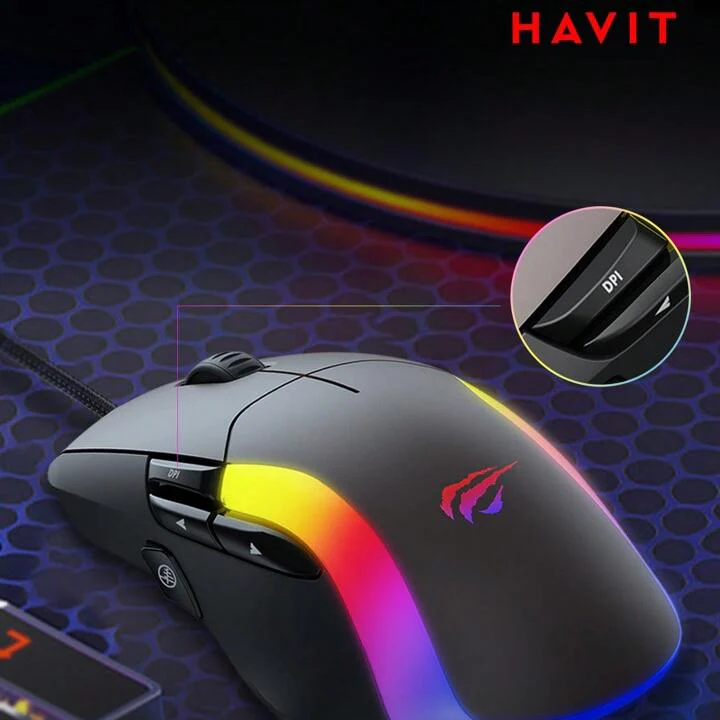 Mouse Gaming Havit MS959 | Retroiluminado | USB - Image 5