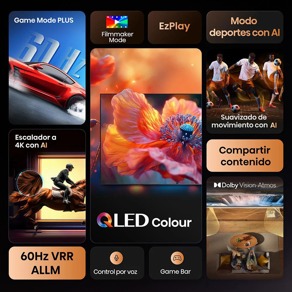 Televisor Hisense QLED 65Q6QV | 65" | 4K | VIDAA | HDMI | USB | Wi-FI | Bluetooth - Image 5