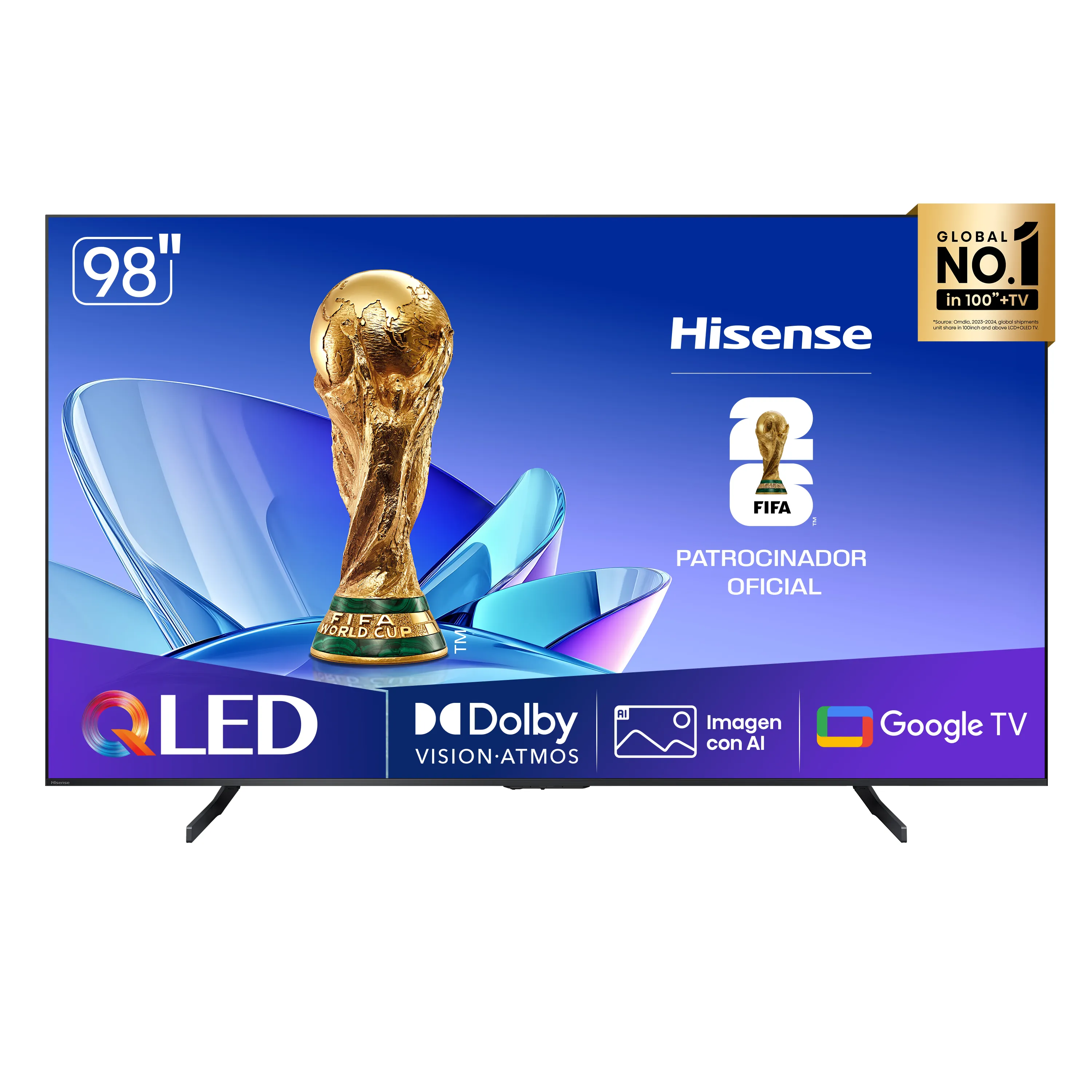Televisor Hisense 98Q6QG | Google TV | 98" | 4K | HDMI | USB | Wi-Fi | Bluetooth