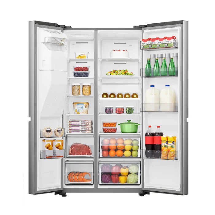 Refrigeradora Hisense RS223SV5A | Inverter | Side By Side | 22.9 pies cúbicos | Dispensador de Agua - Image 4