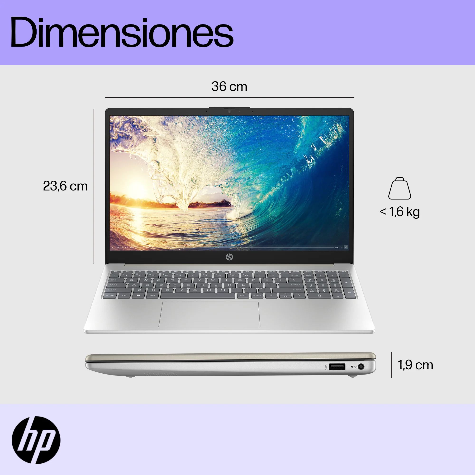 HP 15-FD0153LA | Intel Core i5 1334U | 16GB RAM | 512GB SSD | 15.6" Táctil | Windows 11 - Image 11