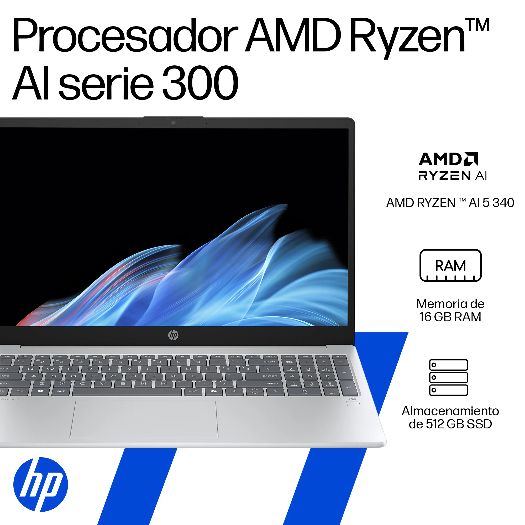 HP Omnibook 3 15-FN0051LA | AMD Ryzen AI 5 340 | 16GB RAM | 512GB SSD | 15.6" | Windows 11 Home - Image 10