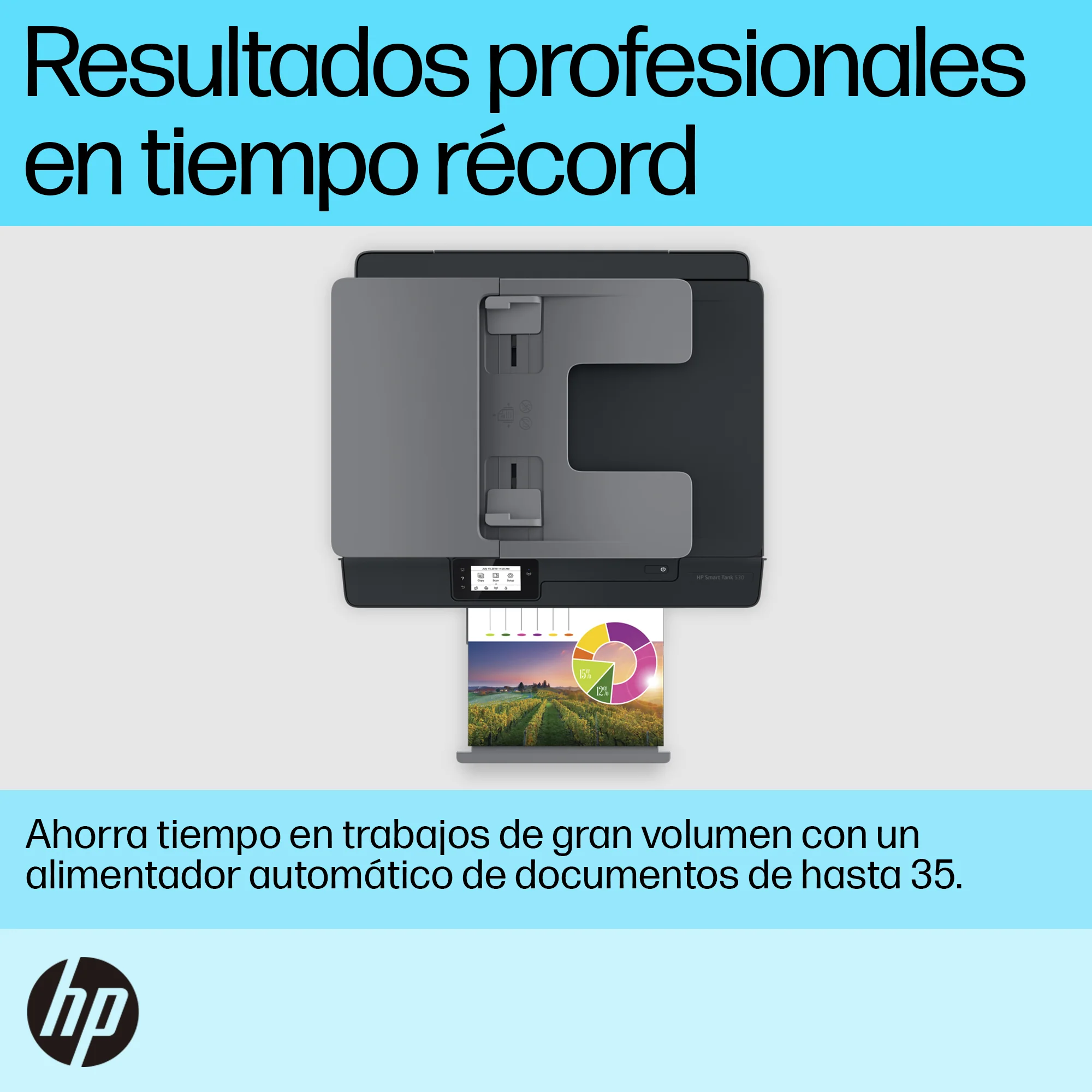 HP Smart Tank 530 | Multifuncional con ADF | Sistema de Tanque de Tinta | Wi-Fi - Image 9