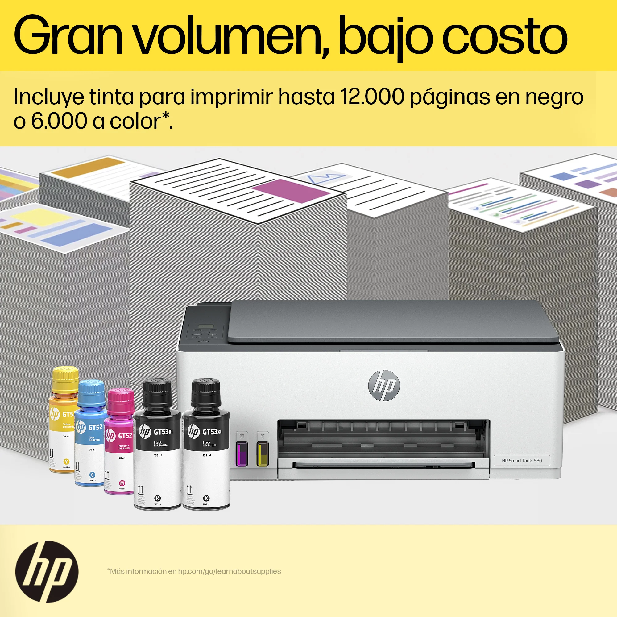 HP Smart Tank 580 | Multifuncional | Sistema de Tanque de Tinta | Wi-Fi - Image 15