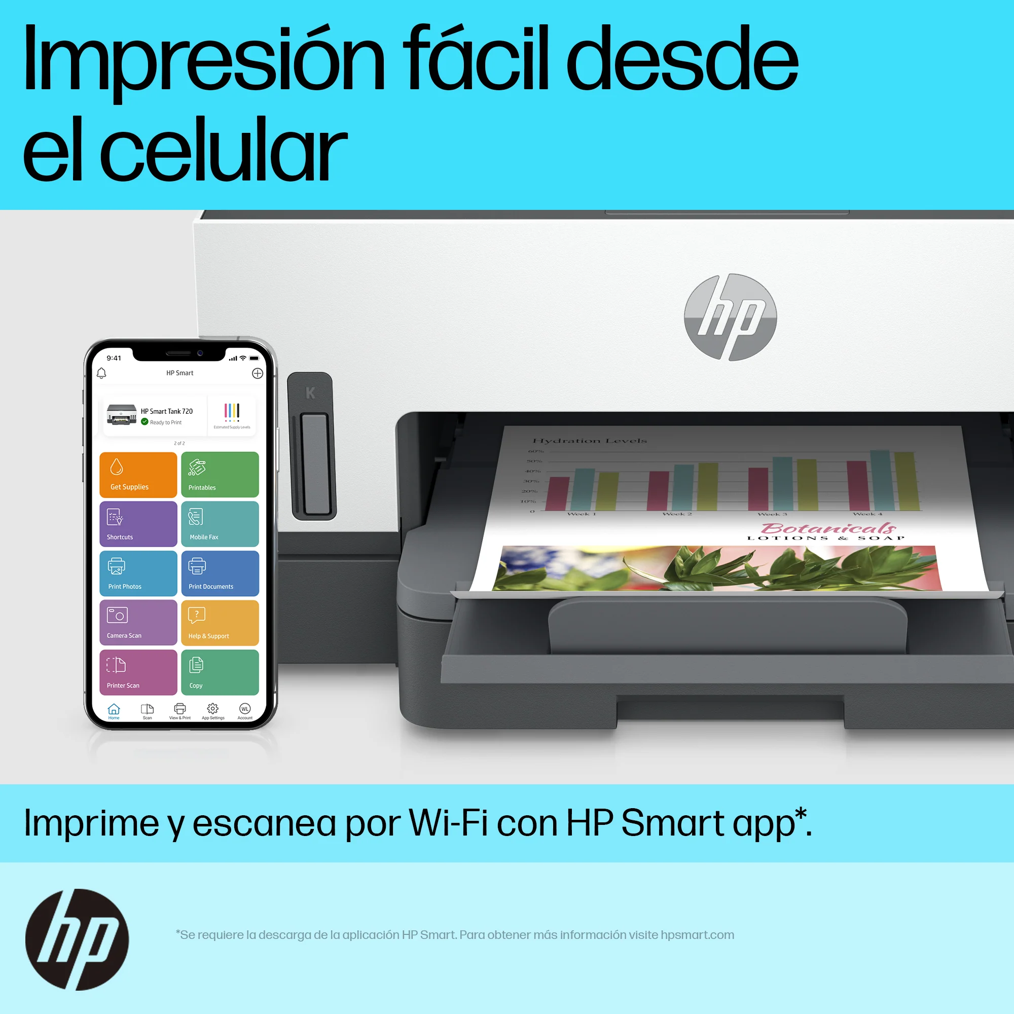 HP Smart Tank 720 | Multifuncional | Sistema de Tanque de Tinta | Wi-Fi - Image 10