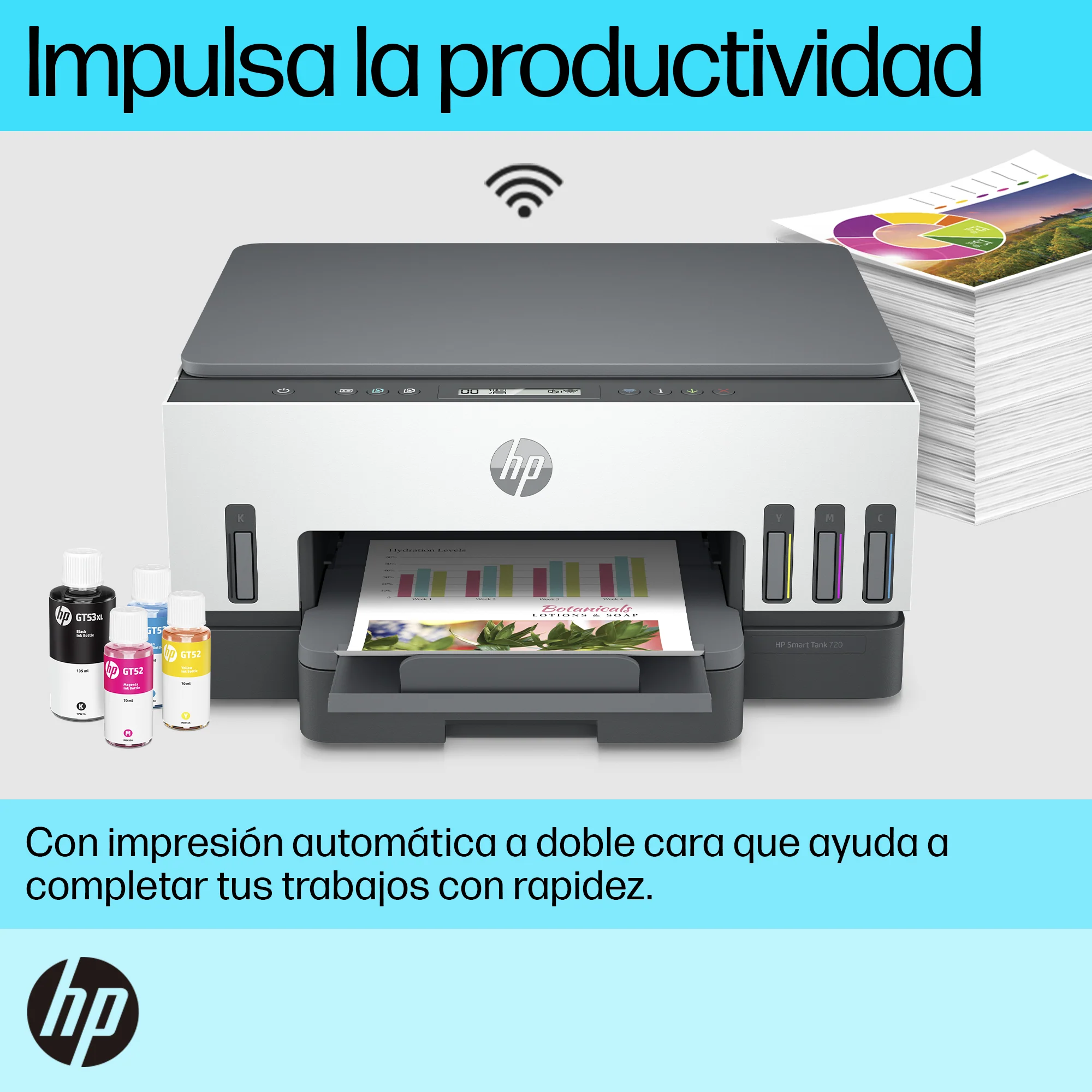 HP Smart Tank 720 | Multifuncional | Sistema de Tanque de Tinta | Wi-Fi - Image 7
