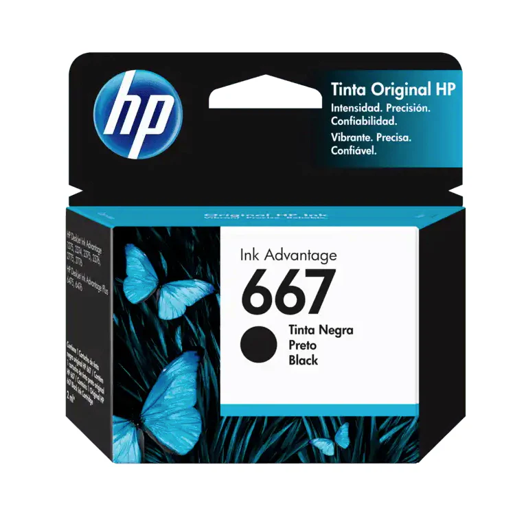 Tinta HP 667 | Negro | Cartucho