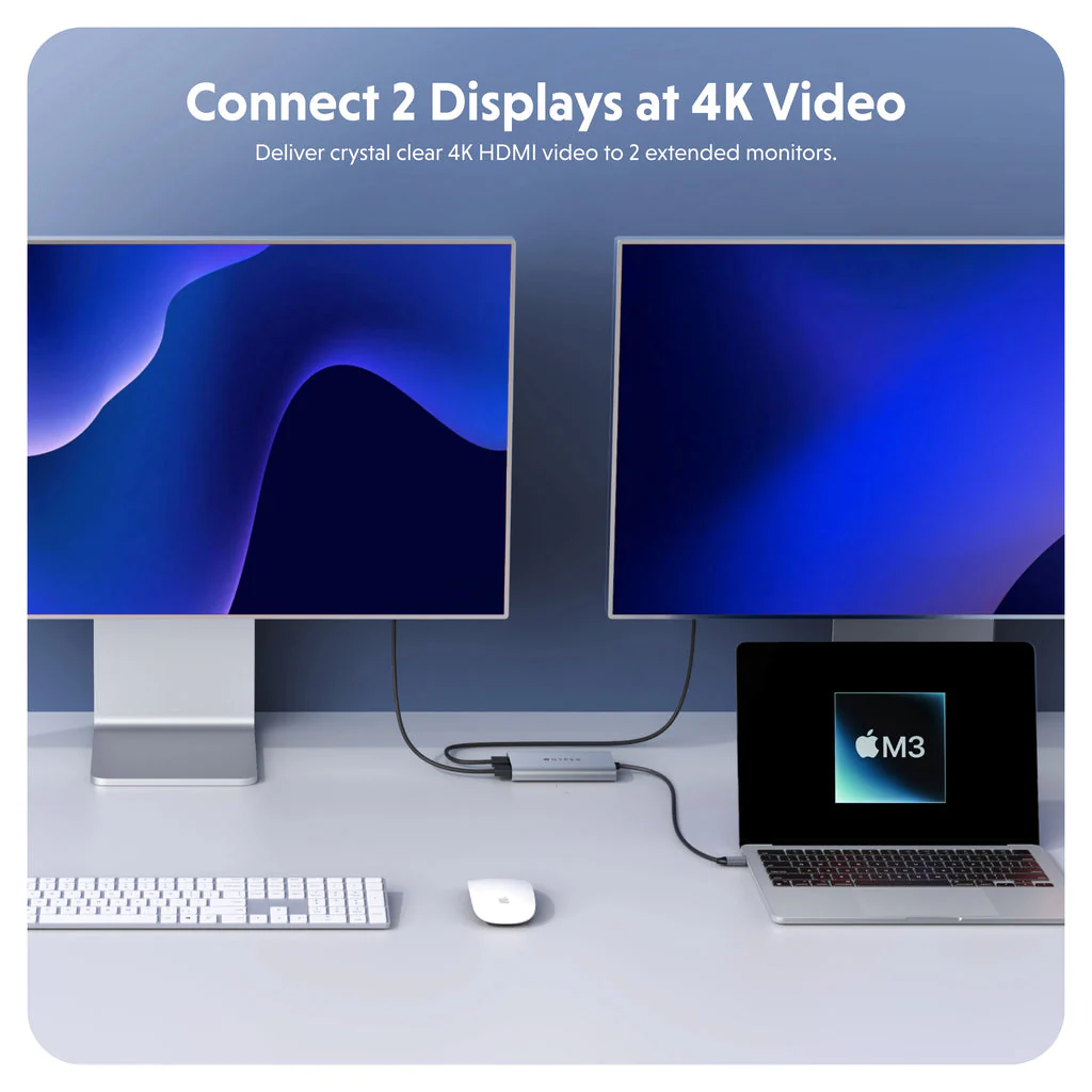 Adaptador Multipuertos Hyper HDM1 | 2 en 1 | HDMI | USB-C - Image 3