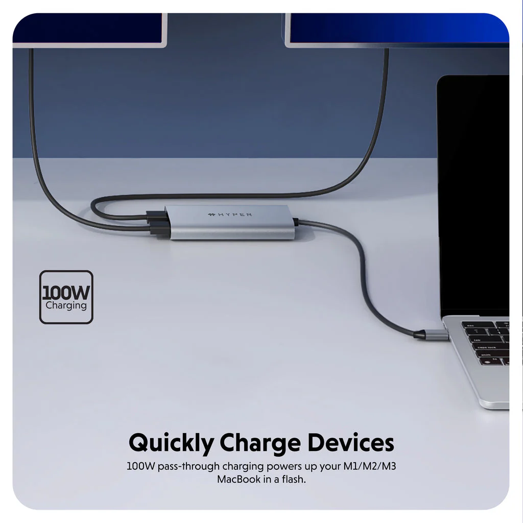 Adaptador Multipuertos Hyper HDM1 | 2 en 1 | HDMI | USB-C - Image 4
