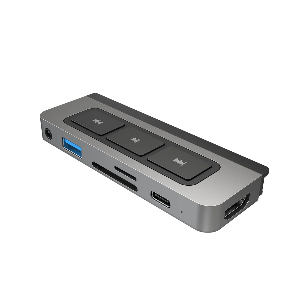 Adaptador Multipuertos Hyper HD449 | 7 en 1 | HDMI | USB-C | USB-A | microSD | SD | 3.5MM