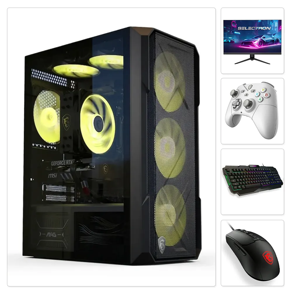Combo NSX Gaming R7-5700X RTX 5050 + Monitor + Control