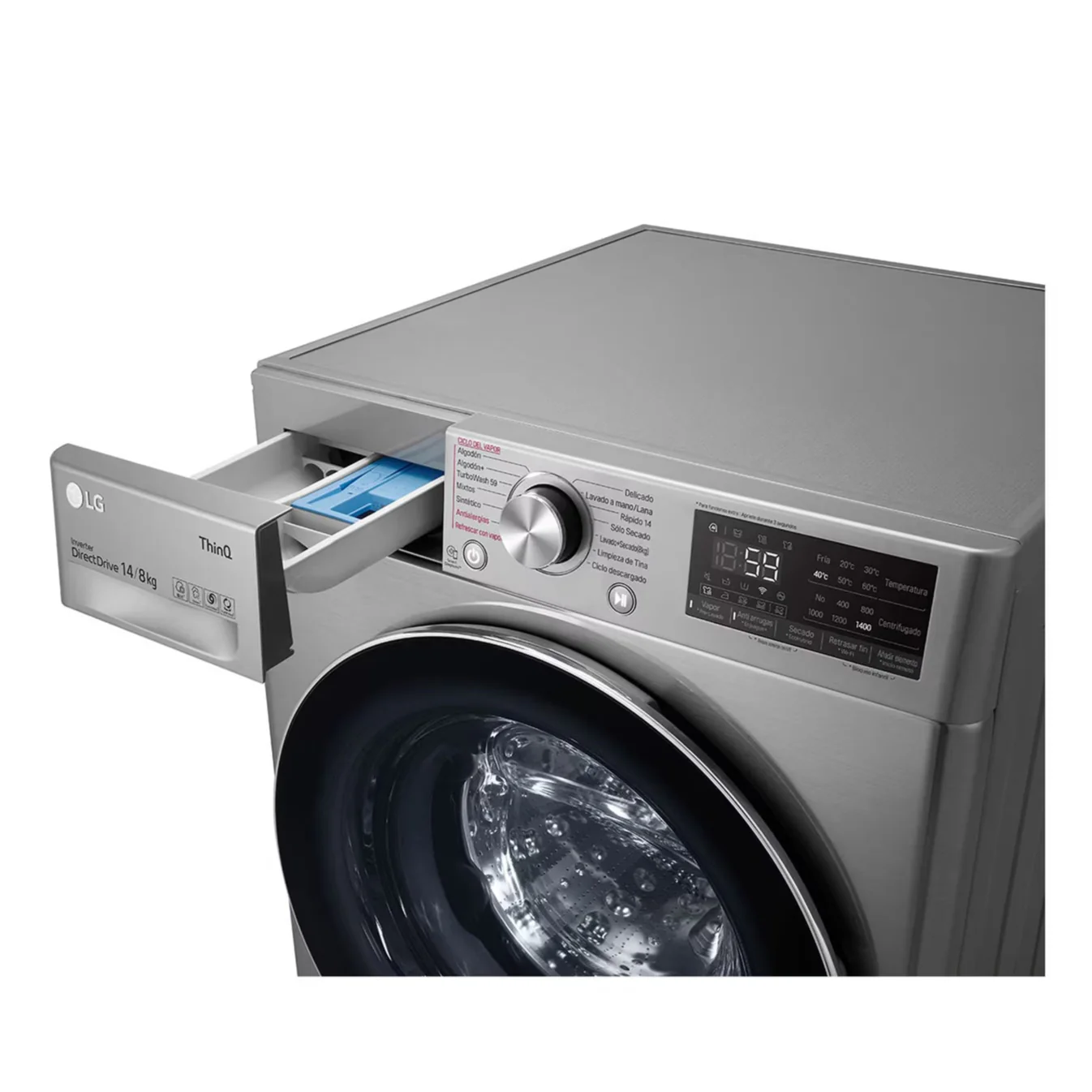Lavadora y Secadora LG WD14VV3S6C | Inverter | Eléctrica | 14Kg | Carga Frontal - Image 5