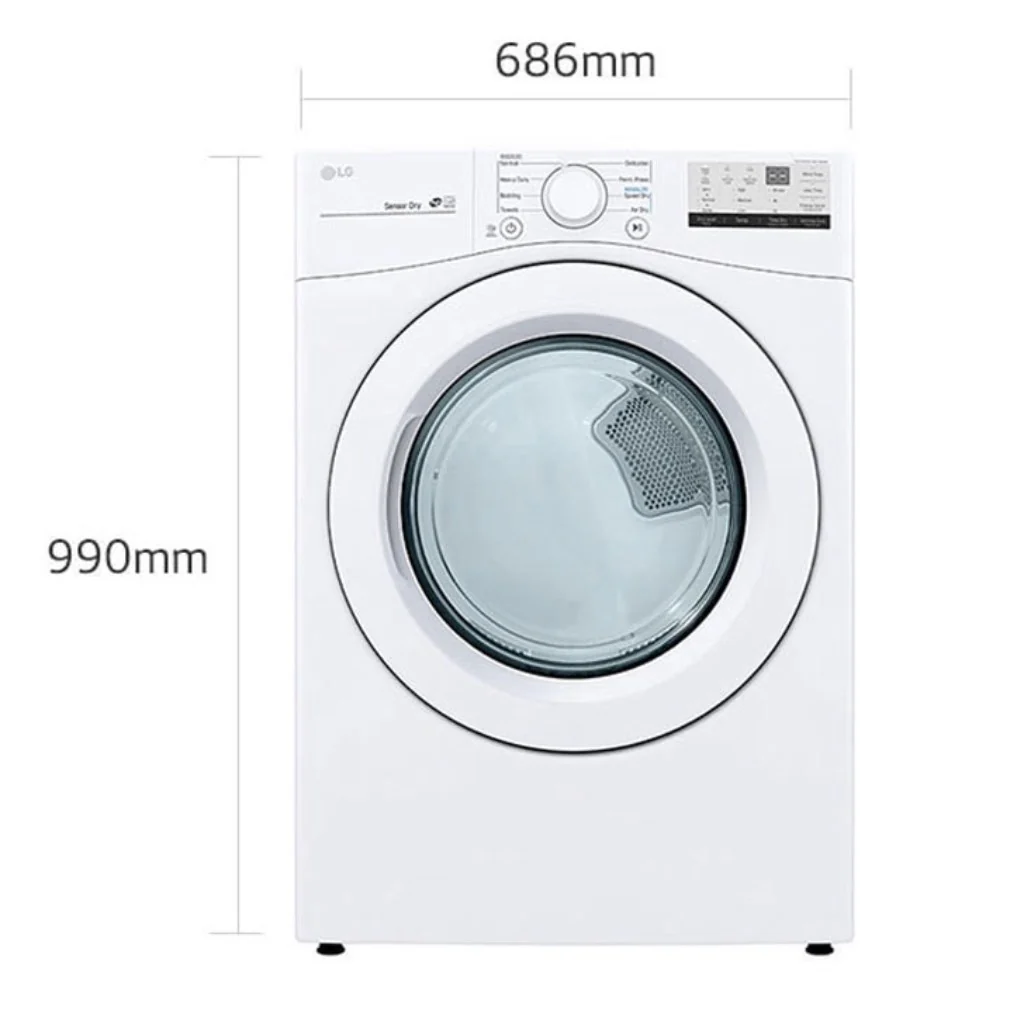 Secadora LG DF50WV2S6W | Gas | 22kg | Carga Frontal - Image 4