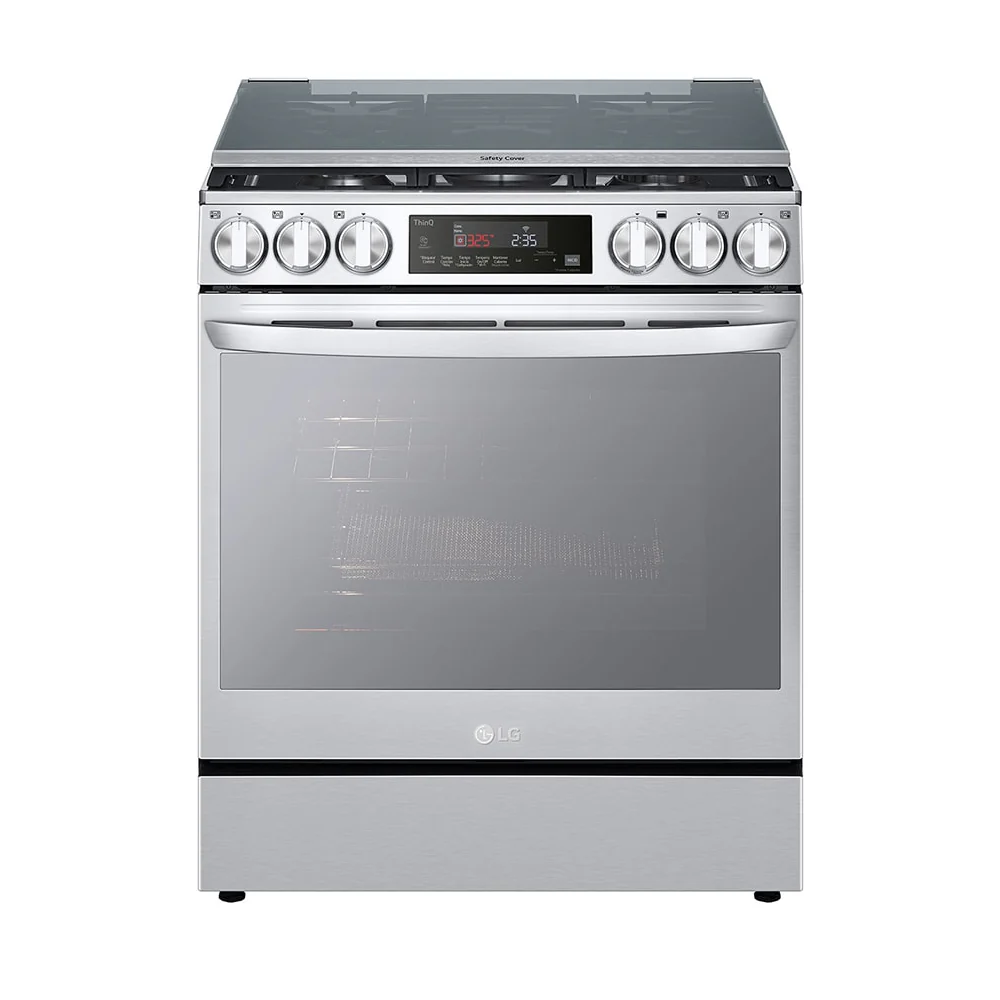 Estufa a Gas LG InstaView LRGL5847S | 5.8 pies cúbicos | Freidora de Aire | 5 Quemadores