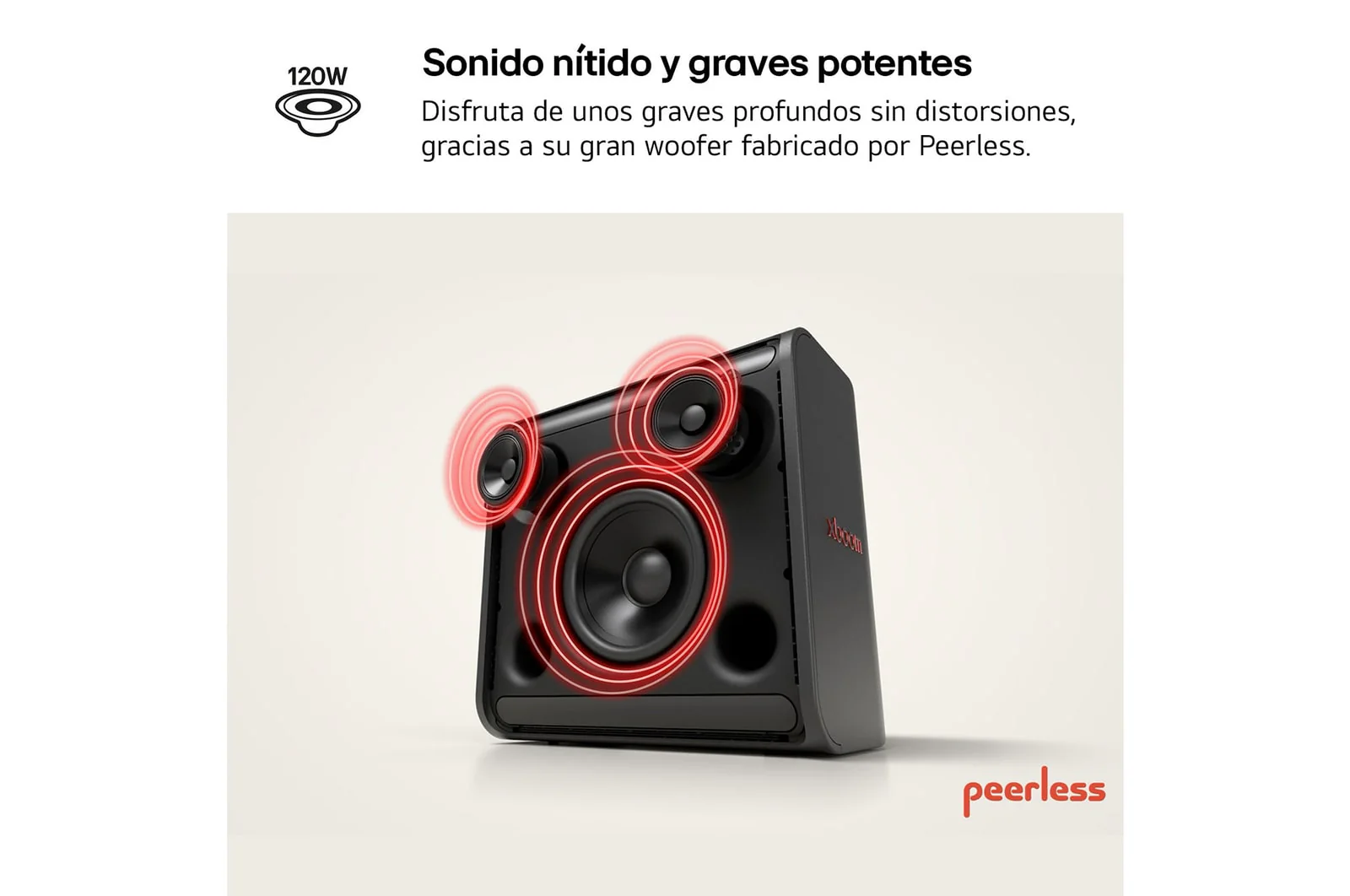 Bocina Portátil LG XBOOM Stage 301 | 120W | IPX4 | Bluetooth - Image 6