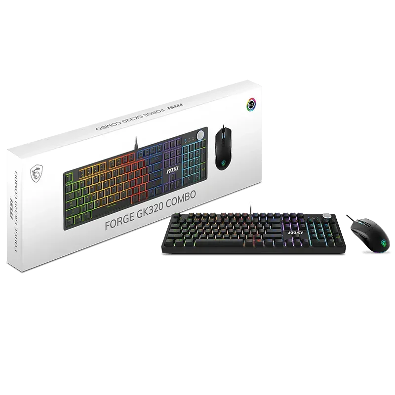 Combo Teclado/Mouse MSI Forge GK320 FORGEGK320 | Mecánico | USB 2.0 | Gaming - Image 5