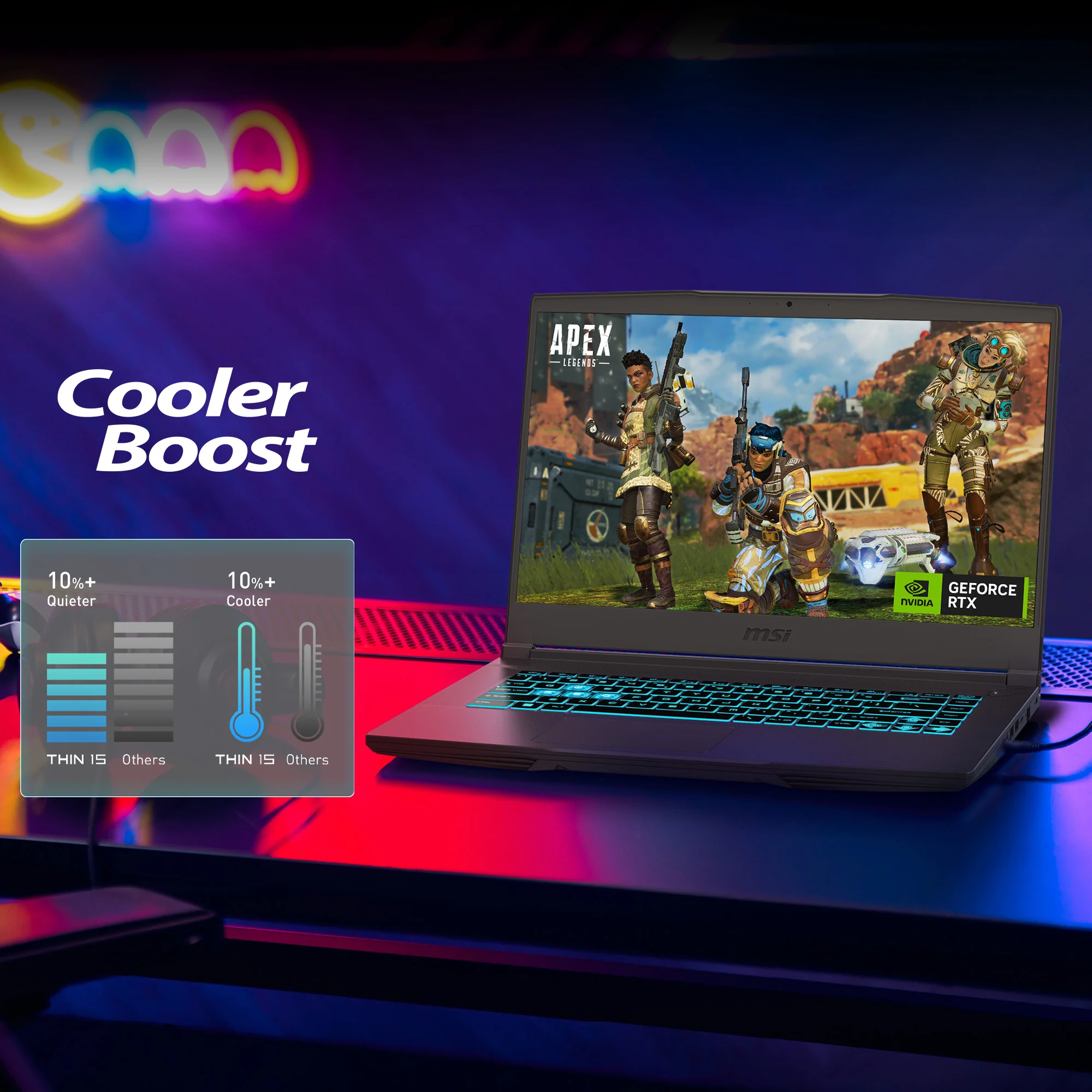 MSI Thin A15 B7UC | AMD Ryzen 5 7535HS | 16GB RAM | 512GB SSD | 15.6" | GeForce RTX 3050 | Windows 11 Home - Image 6