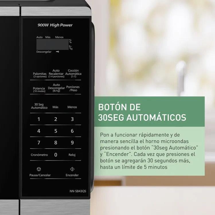 Microondas Panasonic NN-SB43QSRPH | 0.9 Pies Cúbicos | 800W - Image 8