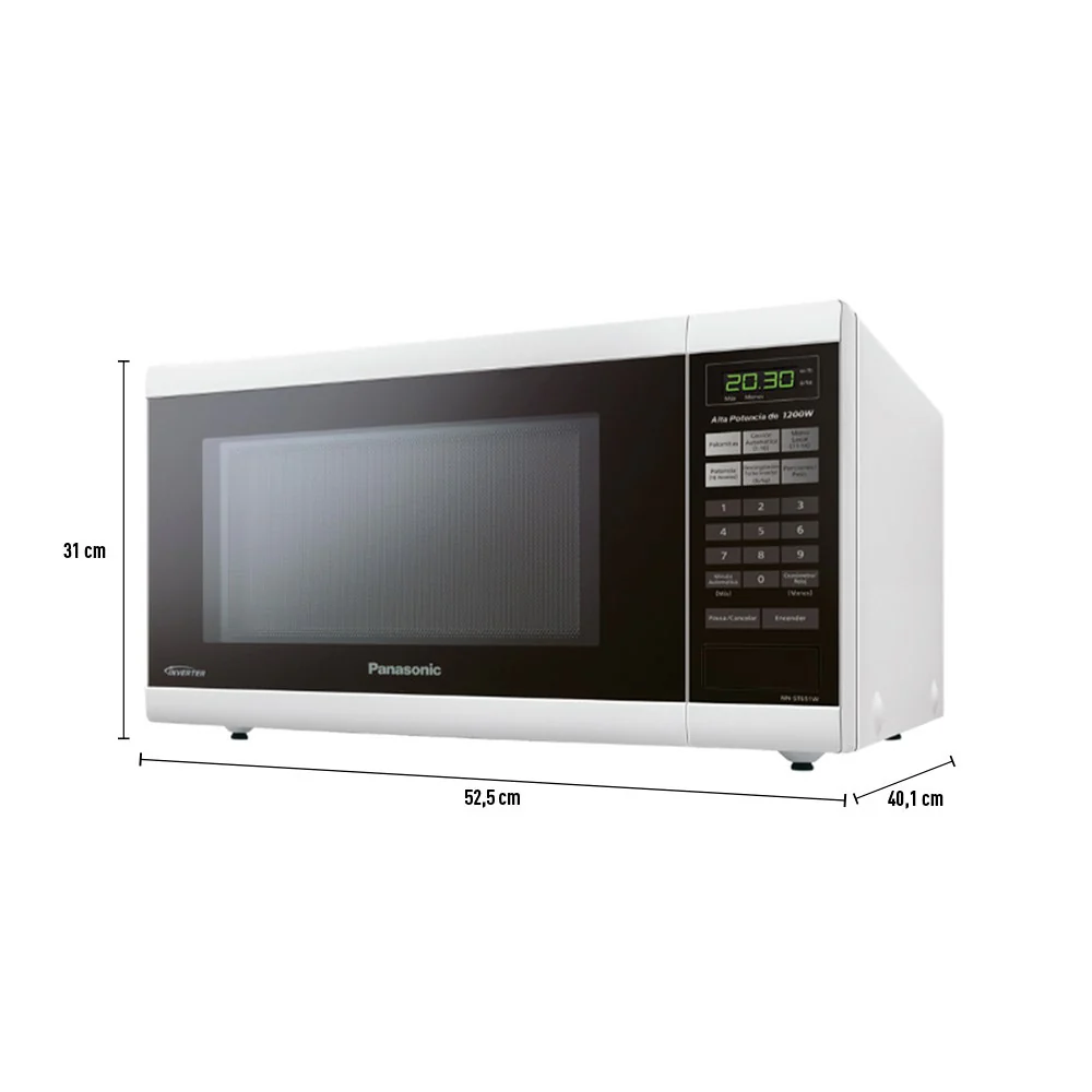 Microondas Panasonic NN-ST651WRBH | Inverter | 1.2 pies cúbicos | 1200W - Image 4