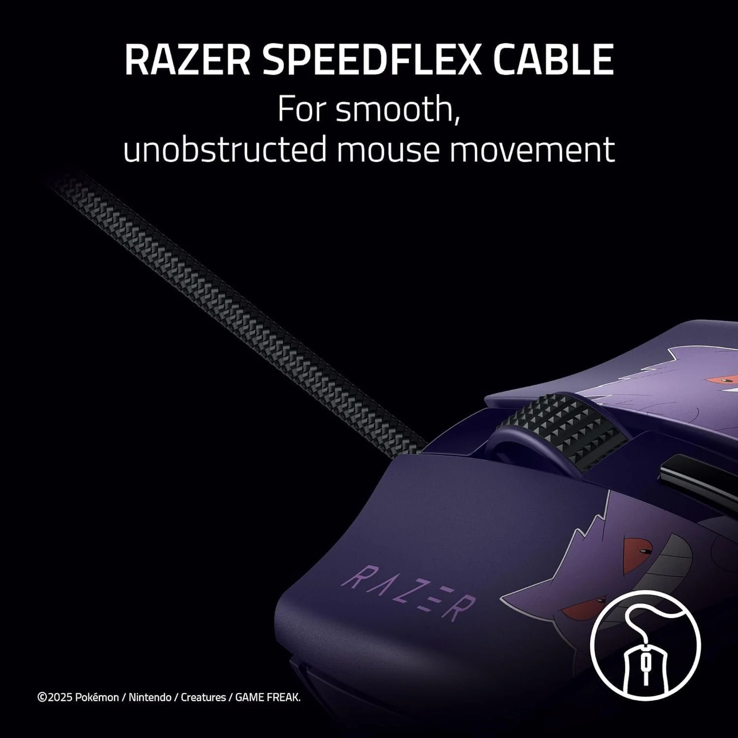 Mouse Razer Cobra Custom Pokemon Gengar Edition RZ01-04650700-R3M1 | Cableado - Image 8