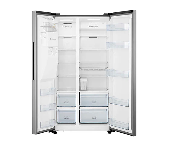 Refrigeradora Hisense RS19W6WSN | Inverter | Side By Side | 19 pies cúbicos | Dispensador de Agua - Image 3