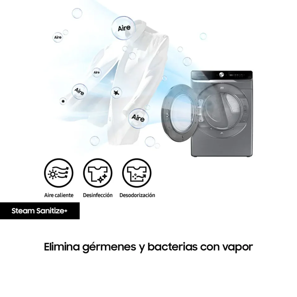 Secadora Samsung DV22C6370PP | Gas | 22kg | Carga Frontal - Image 4