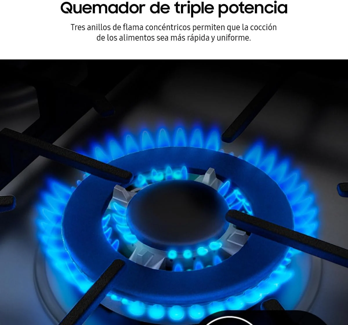 Estufa a Gas Samsung NX52D3000MV | 30" | 6 Quemadores - Image 6