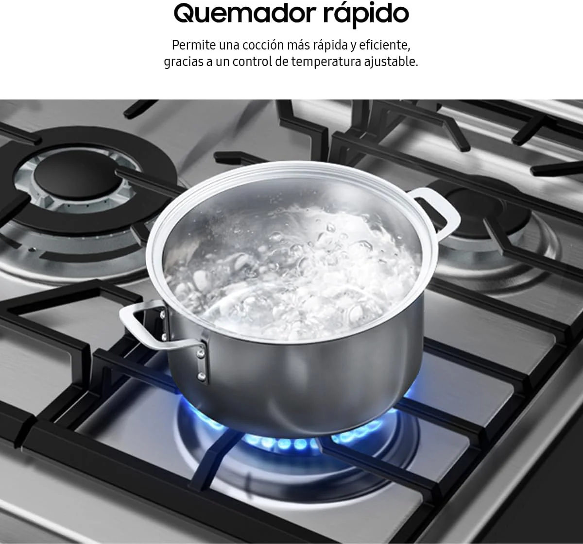 Estufa a Gas Samsung NX52D3000MV | 30" | 6 Quemadores - Image 7