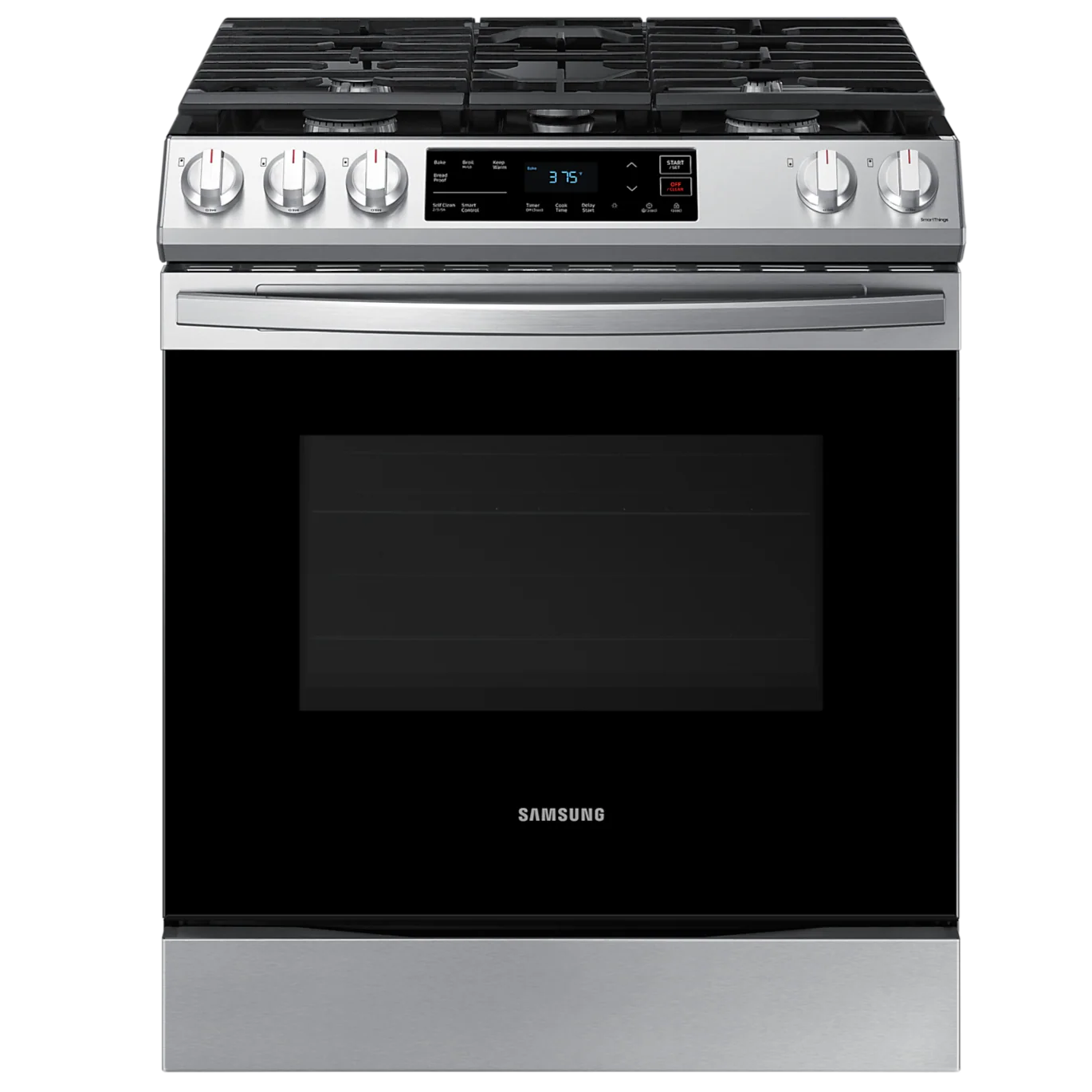 Estufa a Gas Samsung NX60T8115SS | 30" | 5 Quemadores | Wi-Fi