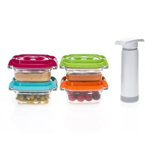 Envases al Vacío para bebé Status | 5 piezas | Colores Variados