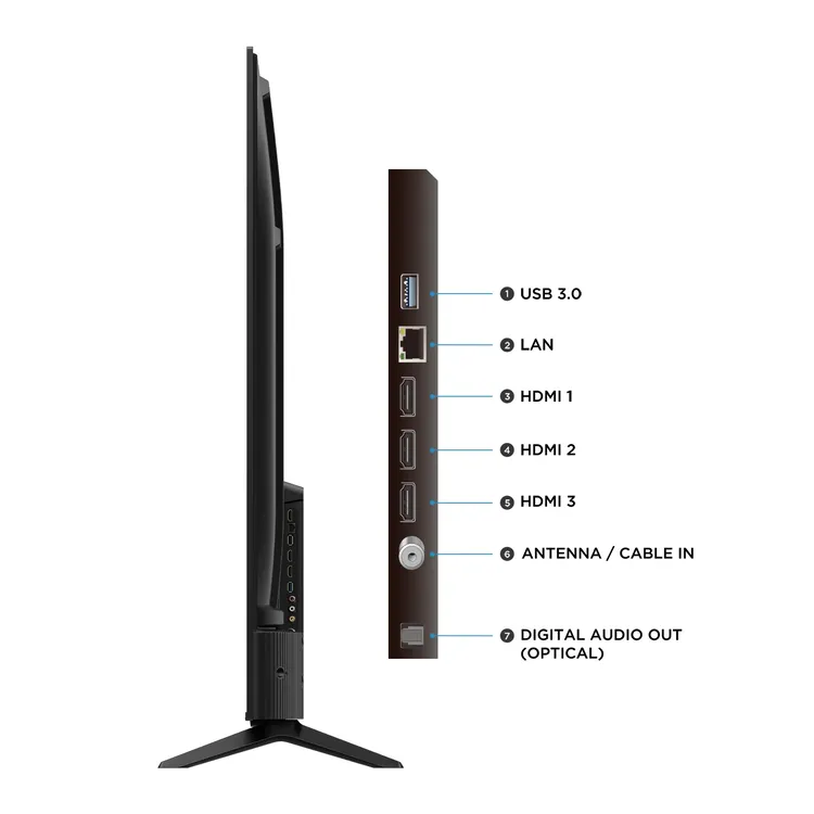 Televisor TCL 65V6C | 65" | 4K | Google TV | HDMI | USB | Wi-Fi | Bluetooth - Image 6