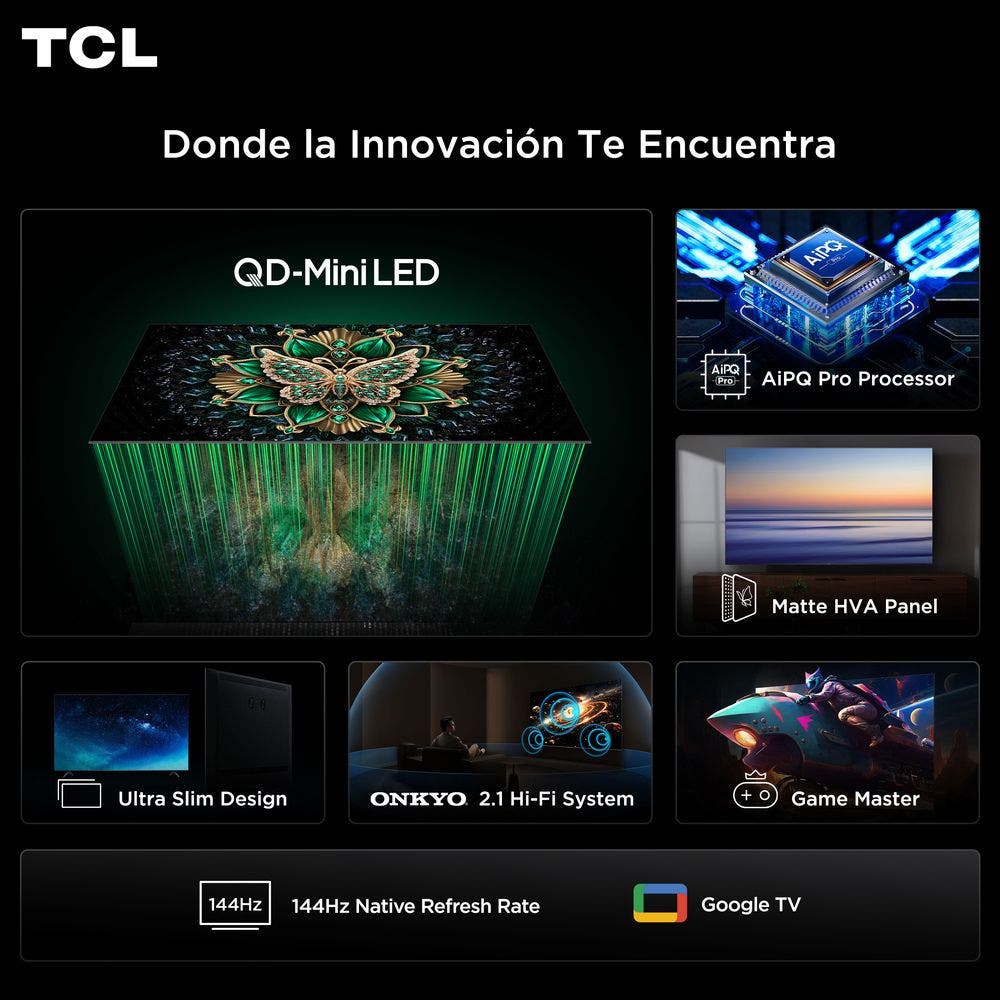 Televisor TCL Mini Led 85C6K | 85" | 4K | Google TV | HDMI | USB | Wi-Fi | Bluetooth - Image 5