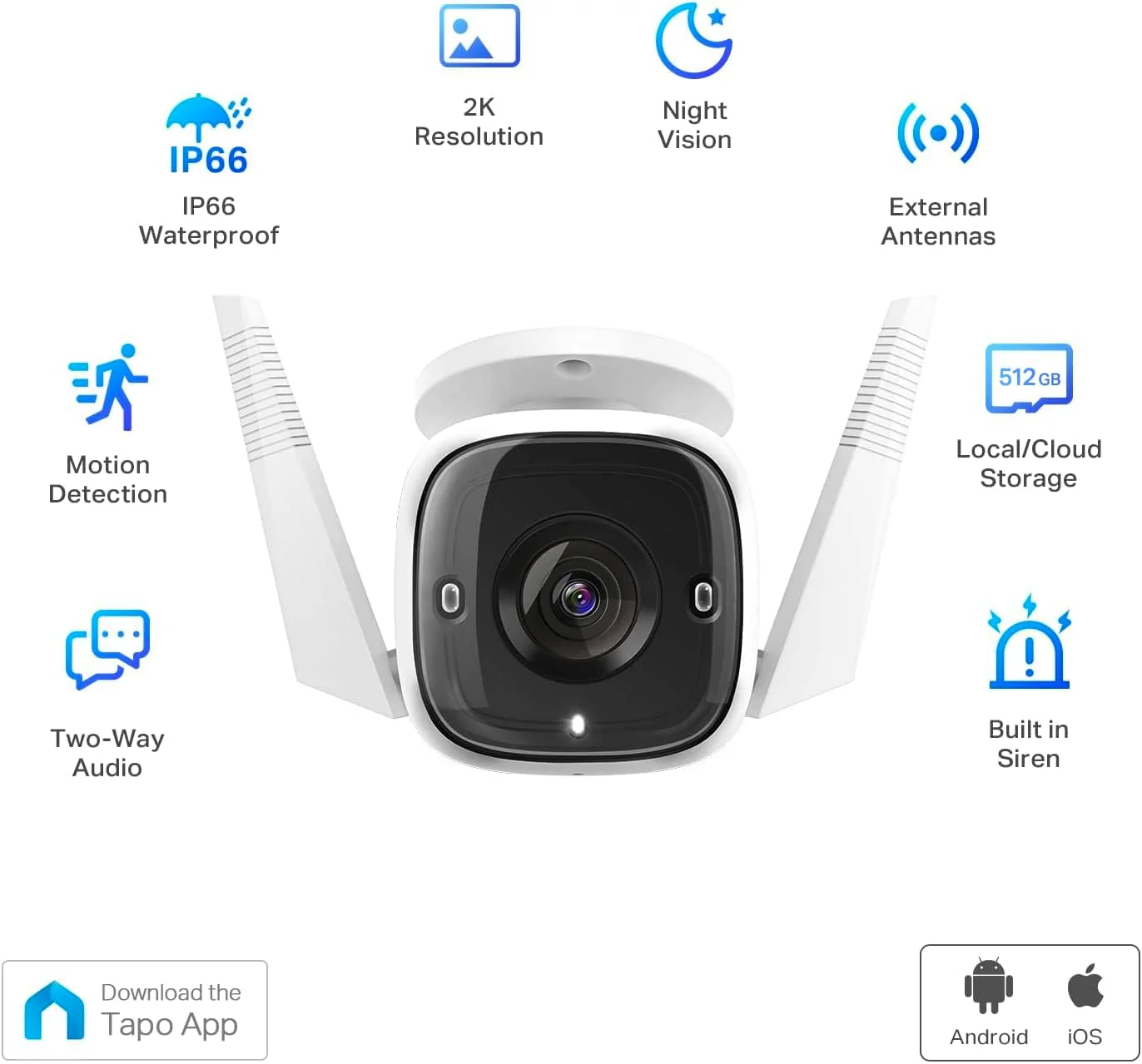 Cámara de Vigilancia Para Exteriores TP Link Tapo C310 | Wi-Fi | Detección IA - Image 3